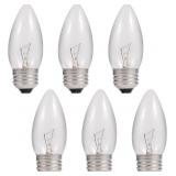 1 LOT (6) 40W INCANDESCENT EQUIVALENT ENERGY TORPE