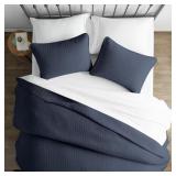 HERRING NAVY MICROFIBER QUEEN PERFORMANCE QUILTED