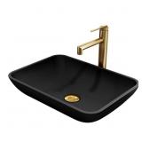 $315 MATTE SHELL SOTTILE GLASS RECTANGULAR VESSEL
