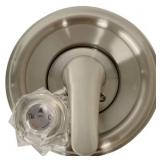 1-HANDLE VALVE TRIM KIT IN BRUSHED NICKEL FOR DELT