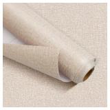 BEIGE LINEN TEXTURE VINYL PEEL AND STICK WALLPAPER