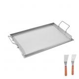 STAINLESS STEEL GRIDDLE, PORTABLE FAMILY COOKWARE
