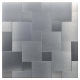 SQUARE BRUSHED SILVER 12 IN. X 12 IN. METAL PEEL A