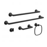 LYNSTONE WALL MOUNTED TOWEL RING IN MATTE BLACK