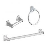 MOEN 3-PIECE ADLER CHROME DECORATIVE BATHROOM HARD
