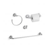$106 DEVONSHIRE 4-PIECE BATH HARDWARE SET IN POLIS