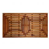 $120 OILED TEAK WOOD DOUBLE-FRAMED SHOWER AND BATH