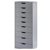 $136 NAOMI BIANCA 9-DRAWER OFFICE FILE STORAGE CAB