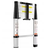 $102 TELESCOPING LADDER, 10.5 FT. ALUMINUM 1-BUTTO