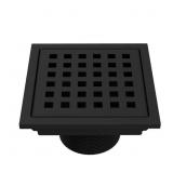 ELAN 4 IN. SQUARE SHOWER DRAIN IN MATTE BLACK