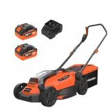 $200 MAXLANDER 13" CORDLESS LAWN MOWER, 2-IN-1 BAT