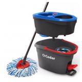EASYWRING RINSECLEAN SPIN MOP WITH 2-TANK BUCKET S