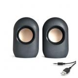 ONN. STEREO SPEAKER WITH VOLUME CONTROLS, 3.6 FT 3