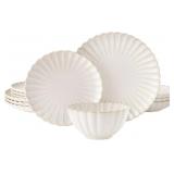 $125 COLETTE 12-PIECE STONEWARE DINNERWARE SET, FI