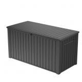 $130 KETER 170 GAL. RESIN DECK BOX LARGE INDOOR/OU