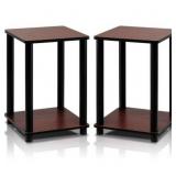 FURINNO TURN-N-TUBE HAYDN END TABLE, DARK CHERRY/B