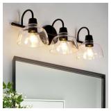 $194 MODERN INDUSTRIAL BLACK BATHROOM VANITY LIGHT