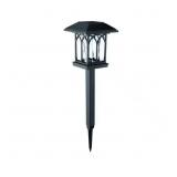 BLACK LED 10 LUMENS OUTDOOR SOLAR PATH LIGHT (5-PA