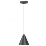 1-LIGHT BLACK ISLAND PENDANT LIGHT WITH CONE METAL