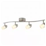 $109 2.6 FT. 4-LIGHT BRUSHED NICKEL INTEGRATED LED