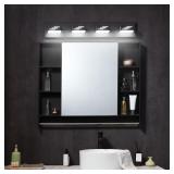 SKYSHALO 4-LIGHT LED MODERN VANITY LIGHT FIXTURES