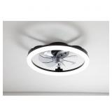20 IN. SMART INDOOR BLACK LOW PROFILE CEILING FAN