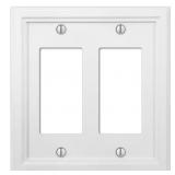 1 LOT (4) ELLY 2 GANG ROCKER COMPOSITE WALL PLATE