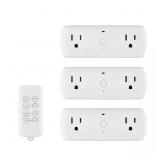 1 LOT (2) WIRELESS INDOOR REMOTE CONTROL AC/DC ADA