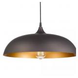 FARMHOUSE 60-WATT 1-LIGHT OIL RUBBED BRONZE SHADED