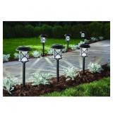HAMPTON BAY 10 LUMENS BLACK LED OUTDOOR SOLAR LAND