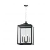 $245 HAVENRIDGE 4-LIGHT MATTE BLACK OUTDOOR CHANDE