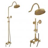 $192 BWE 2-SPRAY ROUND HIGH-PRESSURE WALL BAR SHOW