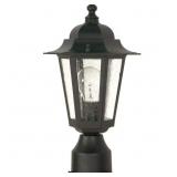 1-LIGHT OUTDOOR TEXTURED BLACK INCANDESCENT POST L