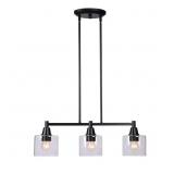 $139 ORON 3-LIGHT BLACK LINEAR ISLAND PENDANT HANG