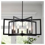 $170 7-LIGHT 25.6 IN. MATTE BLACK INDUSTRIAL CANDL