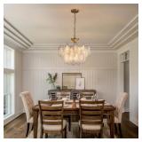 $218 19.7 IN 6-LIGHT DIMMABLE INTEGRATED LED GOLDE