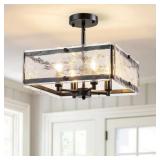 $213 14.5 IN. 4-LIGHT MODERN SEMI-FLUSH MOUNT CEIL