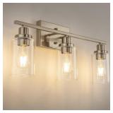 24 IN. 3-LIGHT INDUSTRIAL BRUSHED NICKEL VANITY LI