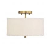 $122 MERIDIAN 13 IN. W X 10 IN. H 2-LIGHT NATURAL