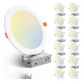 TJOY 12 PACK 8 IN. 5CCT ULTRA-THIN INTEGRATED LED