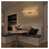 $196 28.5 IN. 1-LIGHT MODERN CHROME HEXAGONAL CRYS