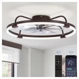 $127 HINNIXY 24 IN. DIMMABLE LED INDOOR BROWN MODE