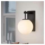 MODERN 7.5 IN. MATTE BLACK OUTDOOR AND INDOOR WALL