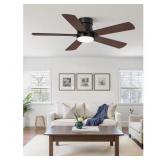 HINNIXY 42 IN. FANDELIER BLACK FLUSH MOUNT OUTDOOR