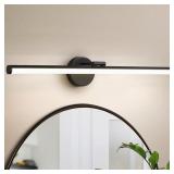 30 IN. 1-LIGHT MATTE BLACK LED VANITY LIGHT BAR 24