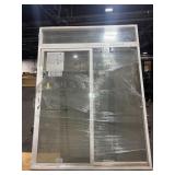 JELD WEN 95 1/2 X 71 TRI PANEL VINYL SLINDING PATI