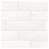 96SF DALTILE LUXECRAFT WHITE 3 IN. X 12 IN. GLAZED