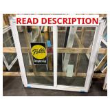 47.5X47.5 PELLA VINYL TWO PANEL SLIDER WINDOW