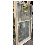 65.5 X 34.5 PELLA DOUBLE HUNG VINYL WINDOW, TAN