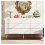 $150 6-DRAWERS WHITE WOOD DRESSER STORAGE CABINET